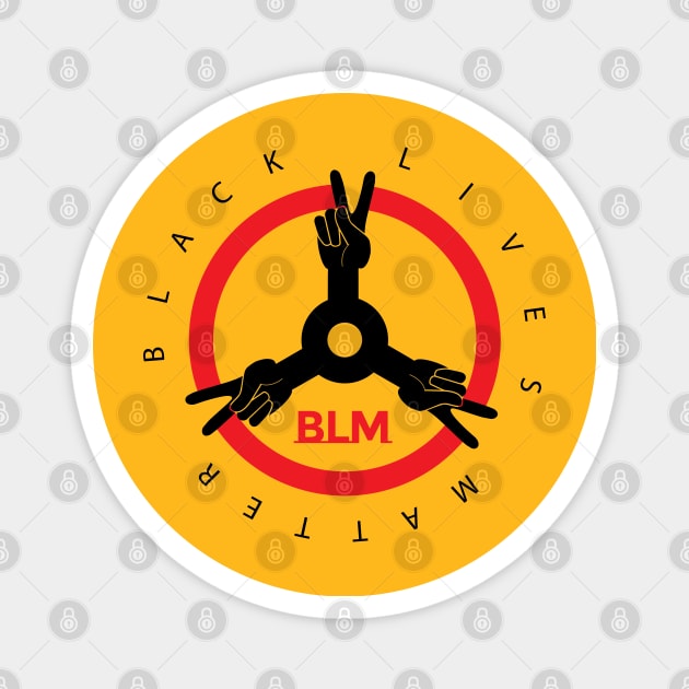 Cool Black lives matter BLM Magnet by Duodesign